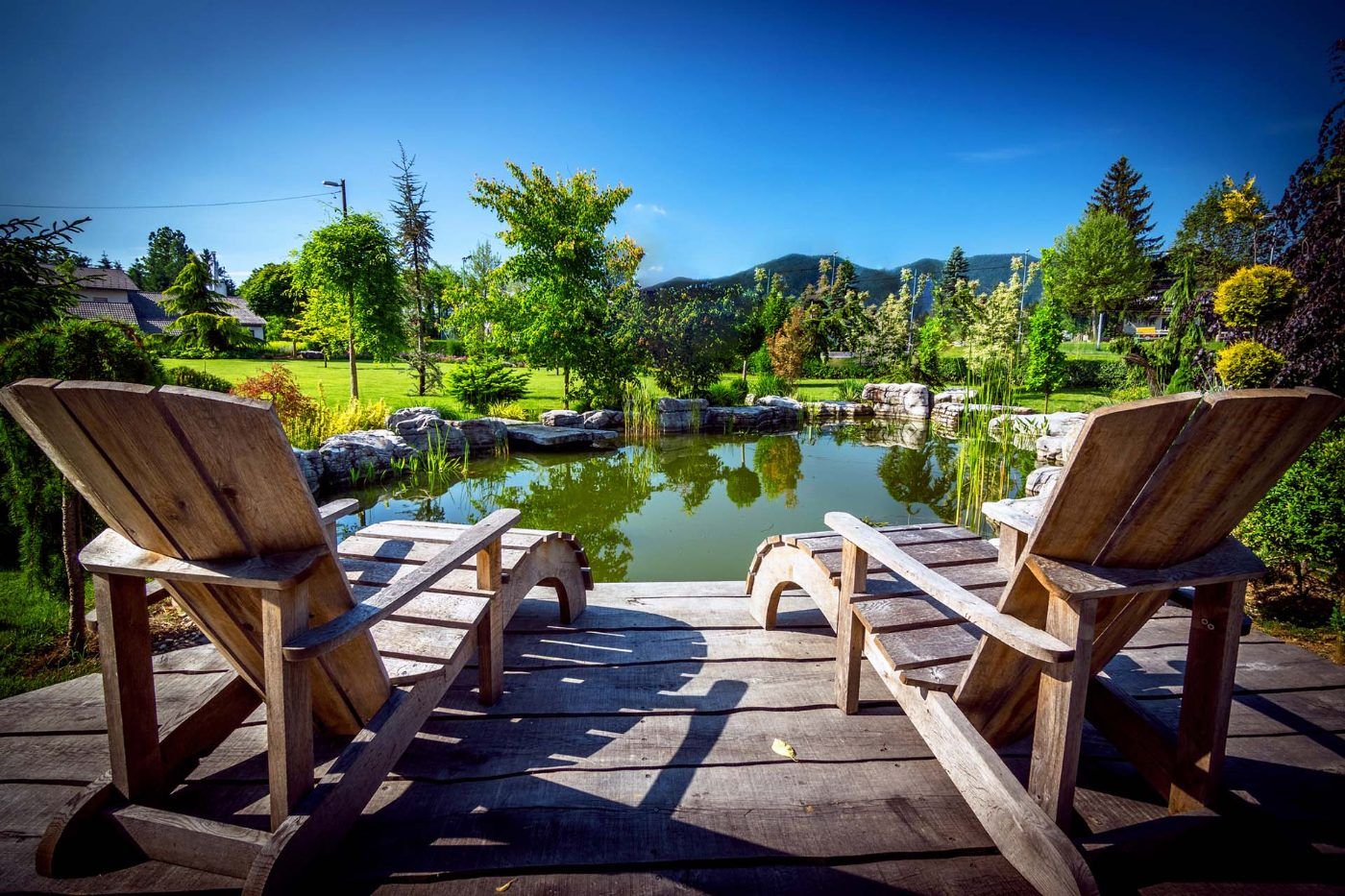 Residential pond built in Michigan